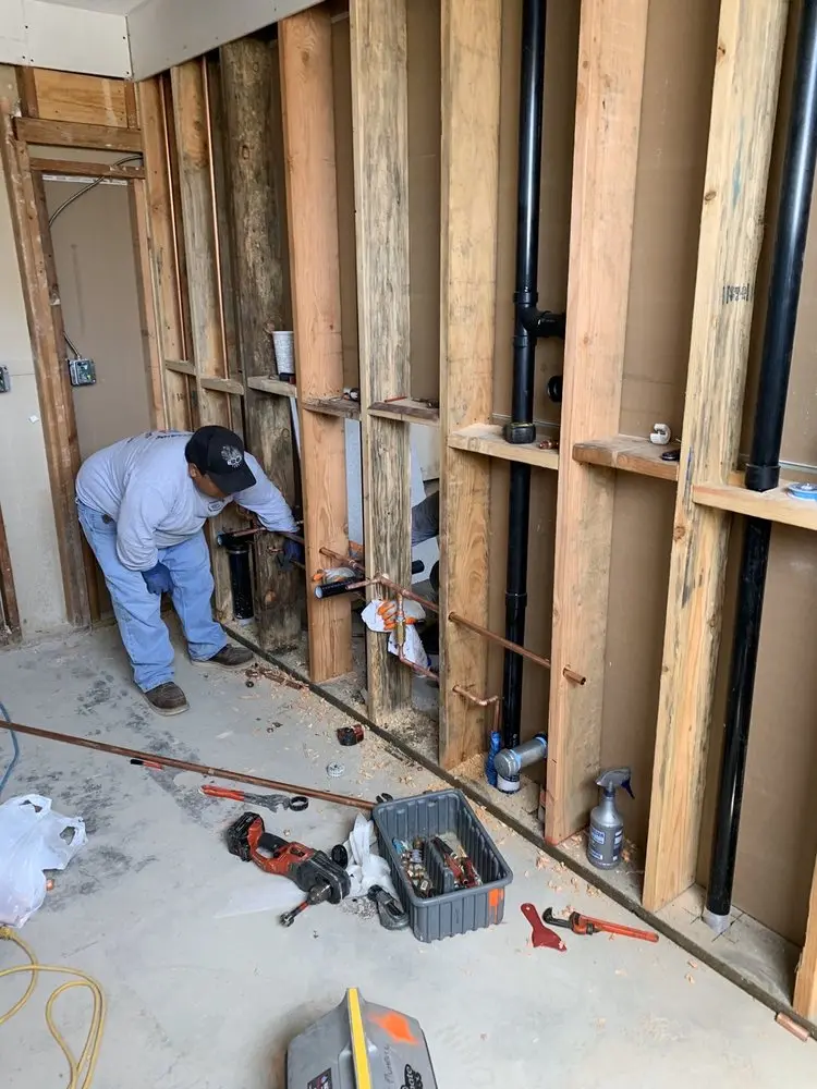 Commercial rough-in plumbing for Water Heater Replacement in Penn Forest